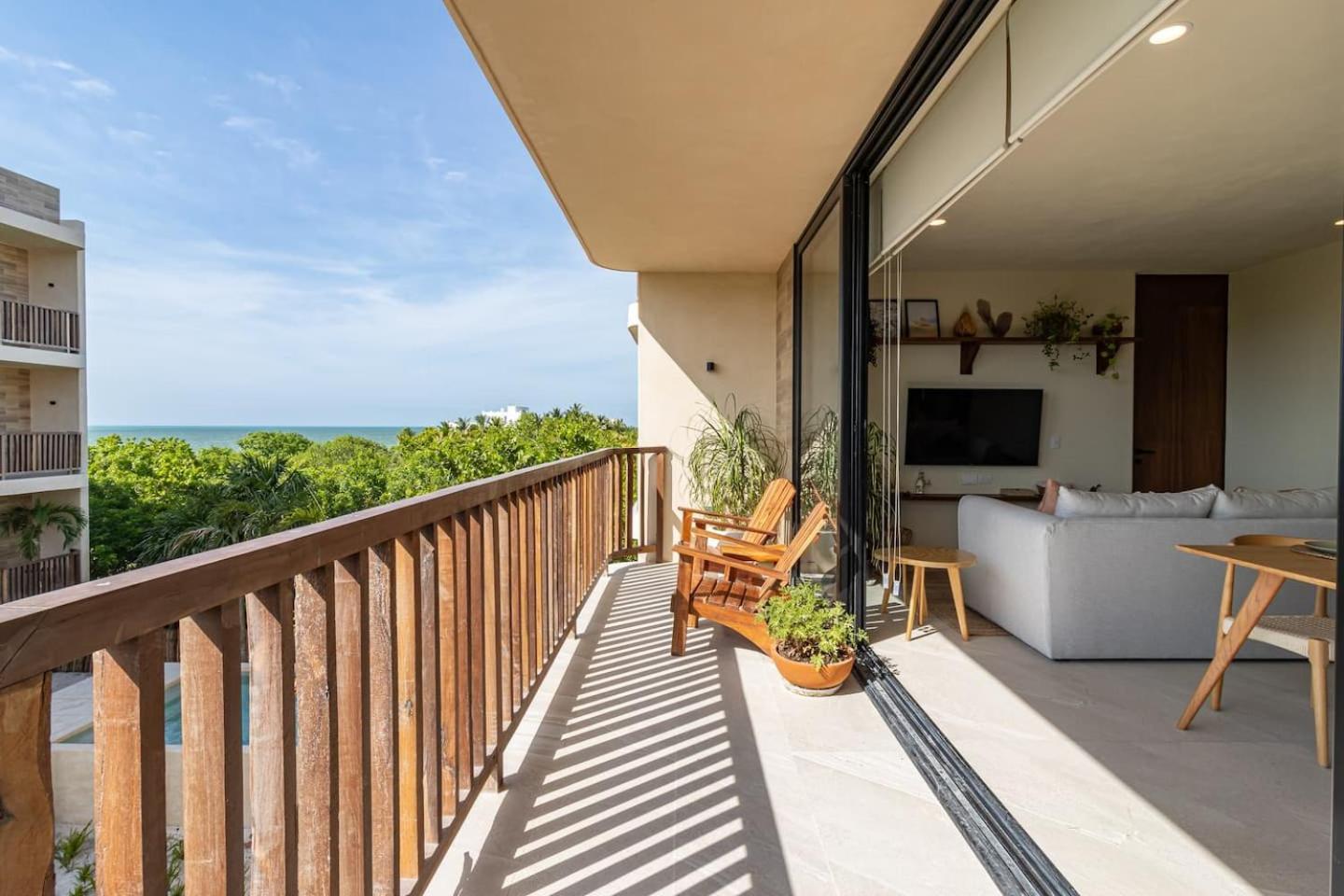 Hermoso Departamento Con Vista Al Mar Holbox Eksteriør billede